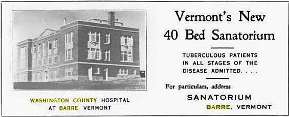 old ad for tuberculous sanatorium